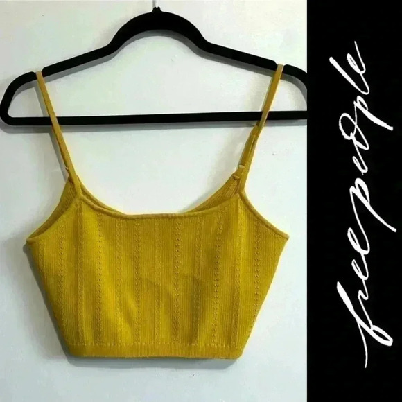 Free People Tops - BNWOT Free People Women’s Knit Crop  Tank Top size L